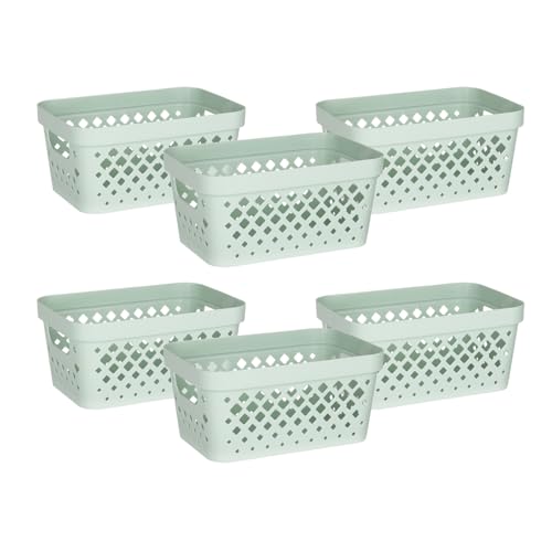 Plastic Baskets for Organizing (6 Count)