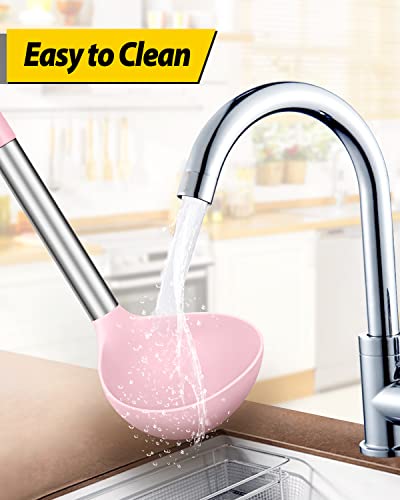 Silicone Soup Ladle Spoon Kitchen Utensils (2 Count)