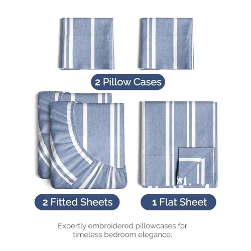 Split King Size 5 Piece Sheet Set