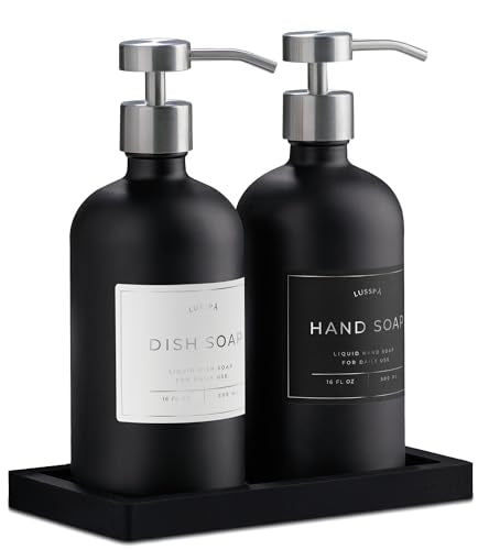 Glass Soap Dispenser Set of 2 (2 Count)