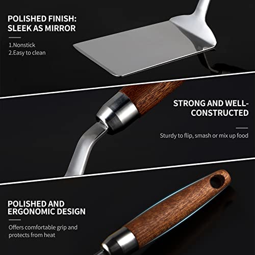 Stainless Steel Spatula with Wooden Handle