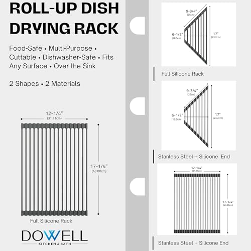 Dowell Over The Sink Roll Up Triangle Dish Drying Rack