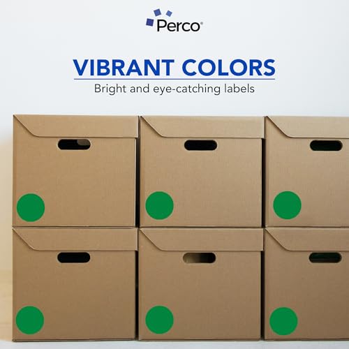Green Perforated Round Circle Dot Sticker 3 (10 Count)