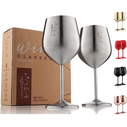 Stainless Steel Wine Glass (2 Count)