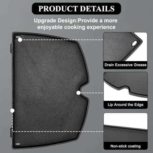 Cast Iron Griddle for Weber Q100