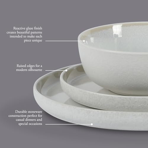 Tahoe Sunset 12 Piece Stoneware Reactive Glaze