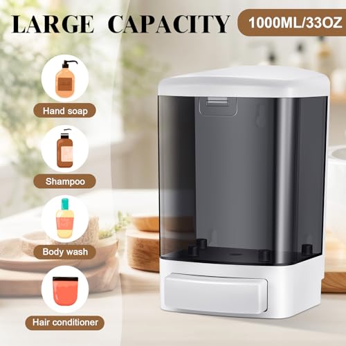 6 Pcs Wall Mounted Soap Dispenser (6 Count)