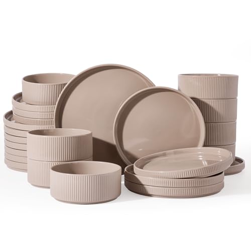 Stoneware Dinnerware Set for 8 (24 Count)