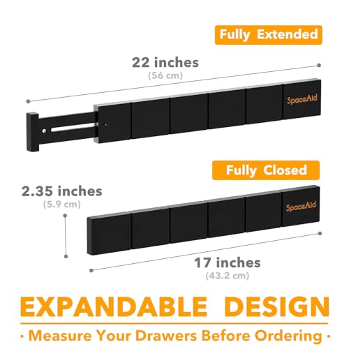 Bamboo Drawer Dividers with Inserts and Labels