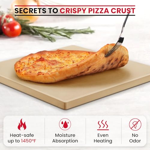 Pizza Stone for Oven and BBQ Grill
