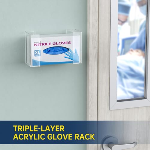 Clear Acrylic Glove Box Holder Tissue Box Dispenser