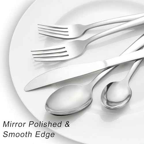 24 Piece Silverware Set (45 Count)