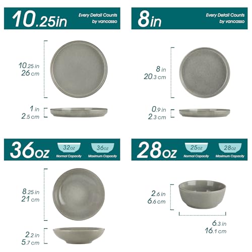 ANYA 24 Pieces Plates and Bowls Set