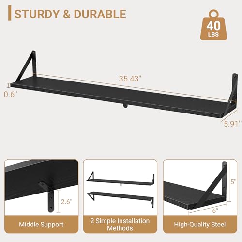 Floating Shelves for Wall (3 Count)