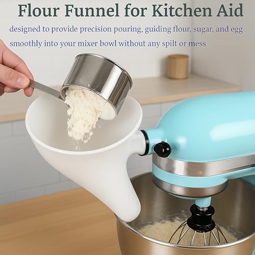 Flour Funnel for Kitchen Aid Mixer