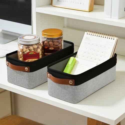 Small Fabric Storage Baskets (4 Count)