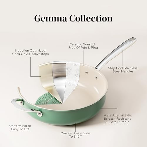Ceramic Saute Pan with Lid
