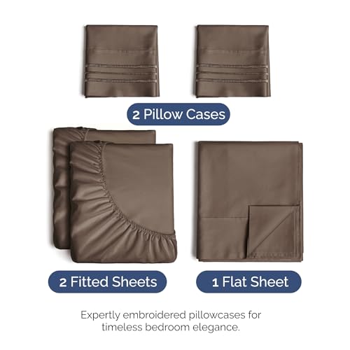 Split King Size 5 Piece Sheet Set
