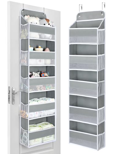 1 Pc Over the Door Organizer with 5 Bins 10 Side Pockets