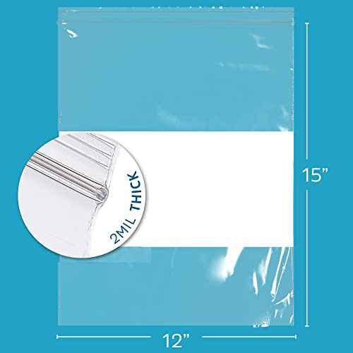 12" x 15" Large Zip Bags (200 Count)
