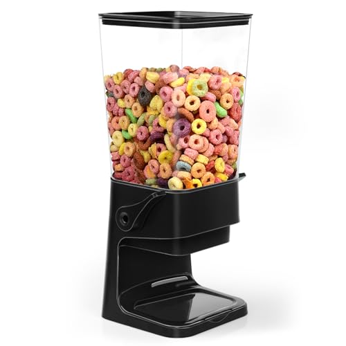 Cereal Dispenser Countertop with 4 Pack Bowls and Spoons 5.5 Qt (2 Count)
