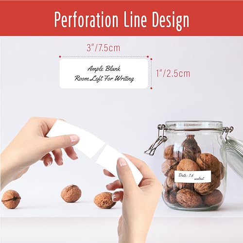 300 Removable Blank Food Labels