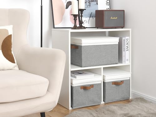Fabric Storage Bins with Lids (3 Count)