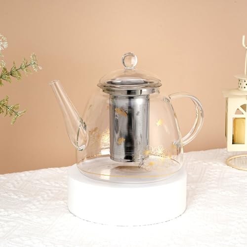 Heat Resistant Glass Teapot with Infuser