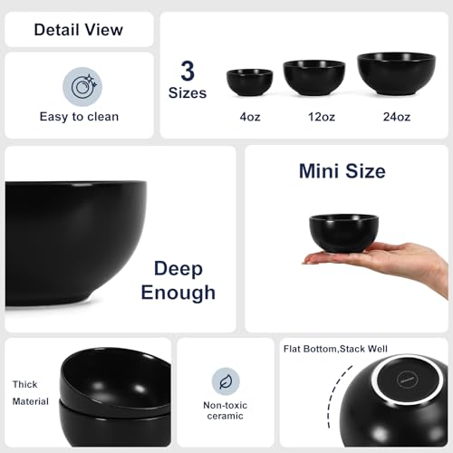 Ceramic Dipping Bowls 4 oz (6 Count)