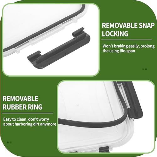 Large Glass Food Storage Containers with Lids Airtight