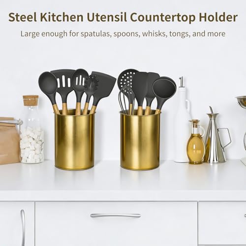 3 PCS Stainless Steel Kitchen Utensil Holders (3 Count)