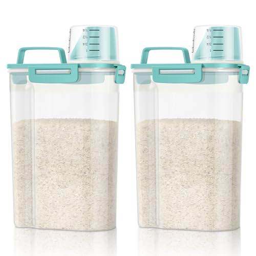 Rice Container Cereal Storage Container 2 Pack 5 Lbs (2 Count)