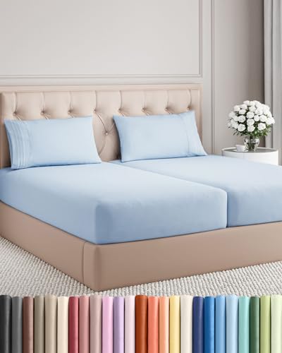 Split King Size 5 Piece Sheet Set