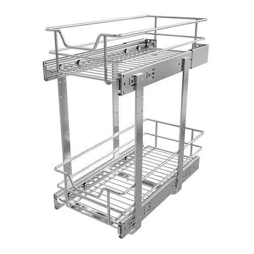 2 Tier Pull Out Cabinet Organizer 9" W X 17" D