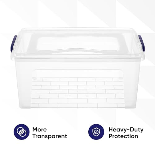 Storage Bins with Lids (4 Count)