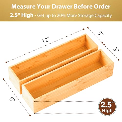 Bamboo Kitchen Drawer Organizer