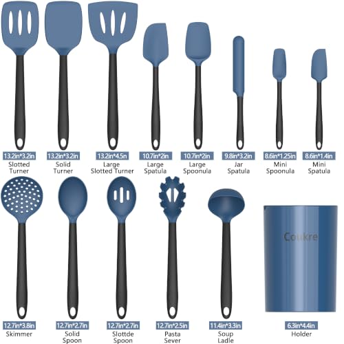 Silicone Kitchen Cooking Utensils Set