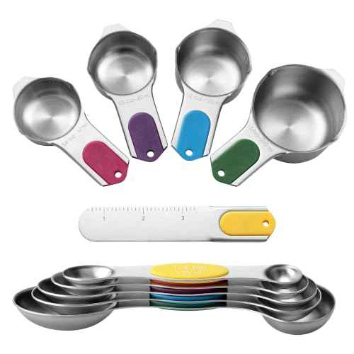 9 Magnetic Measuring Cups & Spoons Set w
