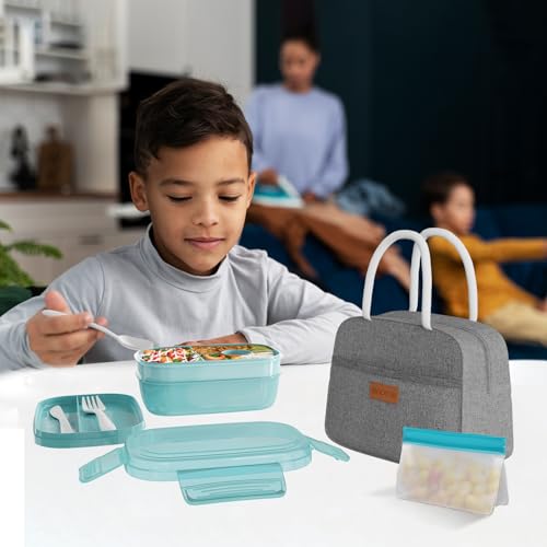 Leakproof Bento Box & Insulated Lunch Bag Set