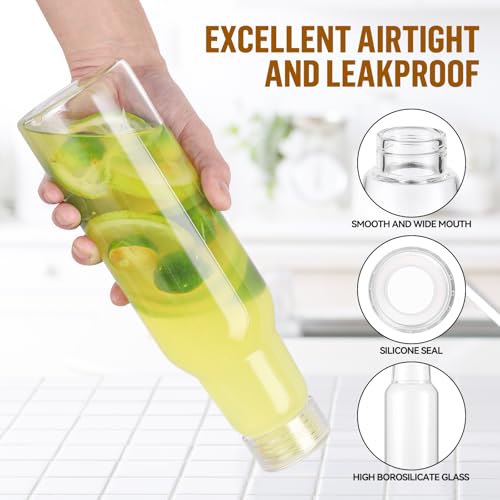 25 Oz Glass Bottles with Lids (2 Count)