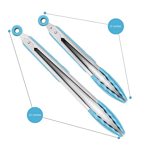 2 Pack Silicone Kitchen Tongs (2 Count)