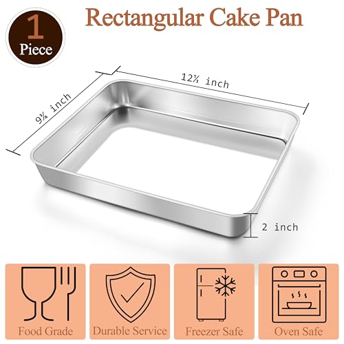 Stainless Steel Baking Cake Pan (2 Count)