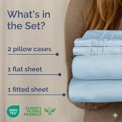 Cal King Size 4 Piece Sheet Set