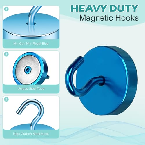 Magnetic Hooks Steel Tube Design for Cruise (10 Count)