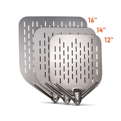 12 Inch Perforated Aluminum Pizza Peel with Handle