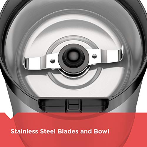 One Touch Coffee & Spice Grinder with Stainless Steel Blades