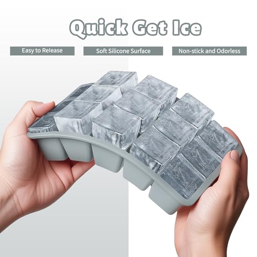 Silicone Ice Cube Tray 3 Pack (3 Count)