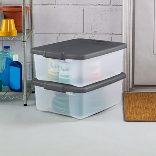 ShelfTote Clear Plastic Storage Bins (6 Count)
