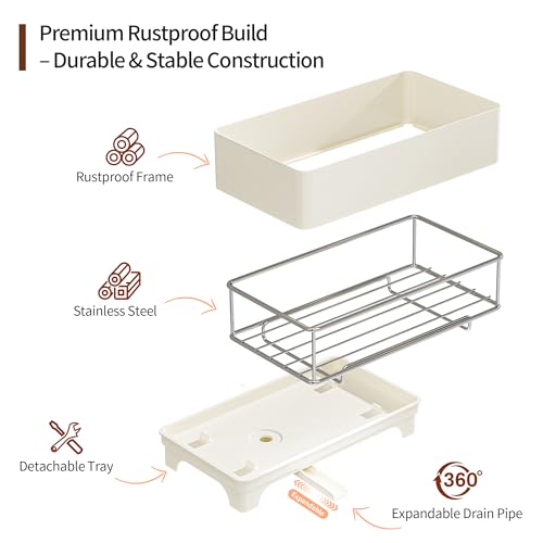Rotating Drain Sponge Holder for Kitchen Sink Off