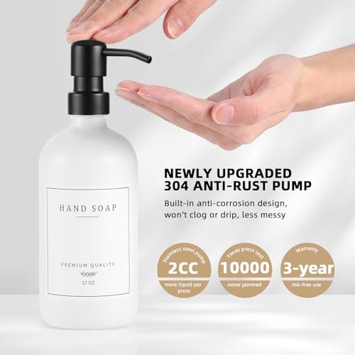 Glass Soap Dispenser (2 Count)